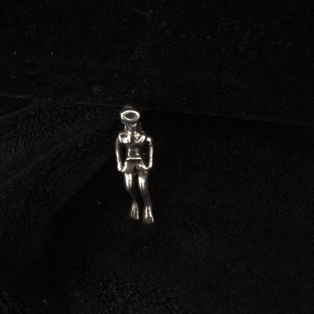 Sterling silver scuba diver charm